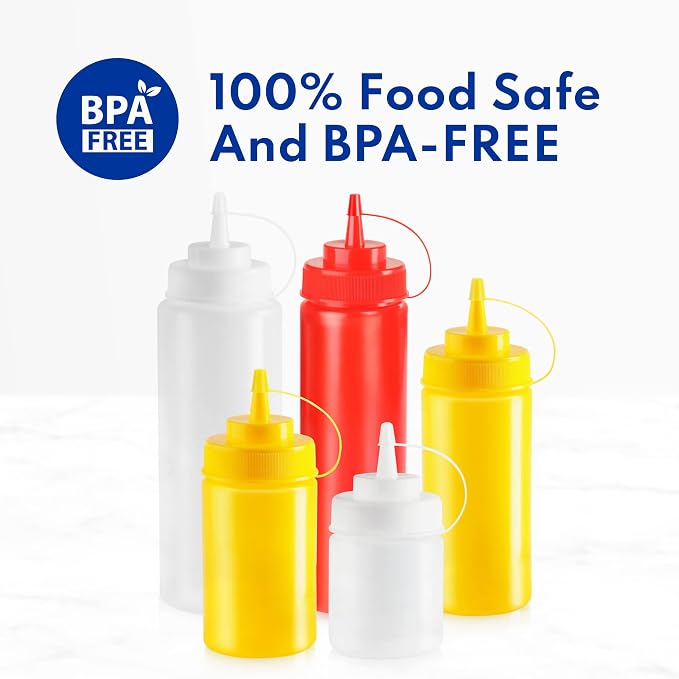 New Star Foodservice 26115 Squeeze Bottles, 8 oz - Image 7