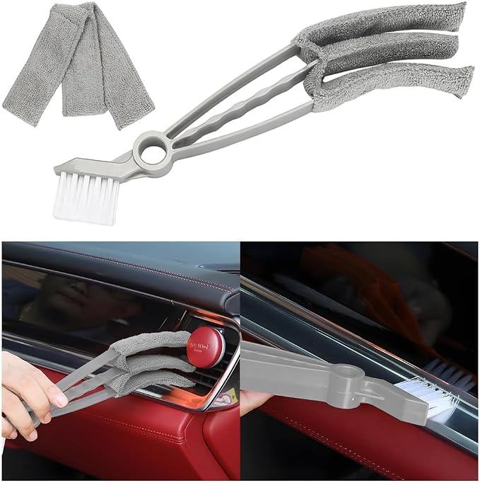 Mini Duster for Car Air Vent, Vehicle Air Conditioner Cleaner & Brush by Unknown
