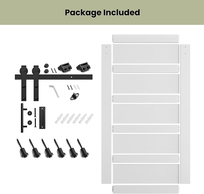 SmartStandard 48in x 84in Sliding Barn Door - Image 4