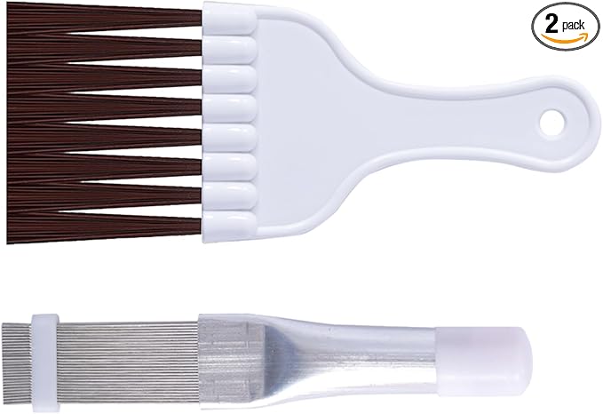 2Pcs Air Conditioner Fin Comb Cleaner kit AC Coil Cleaning Brush Condenser Fin by LONCHDAN