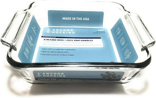Anchor Hocking, Glass Square Baking Dish 8 Inch by AnchorHocking