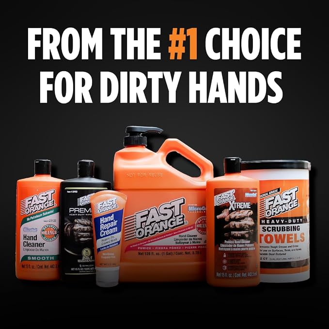 Fast Orange Heavy Duty Scrubbing Towels Removes Tough Grease, Glue and More - Image 6