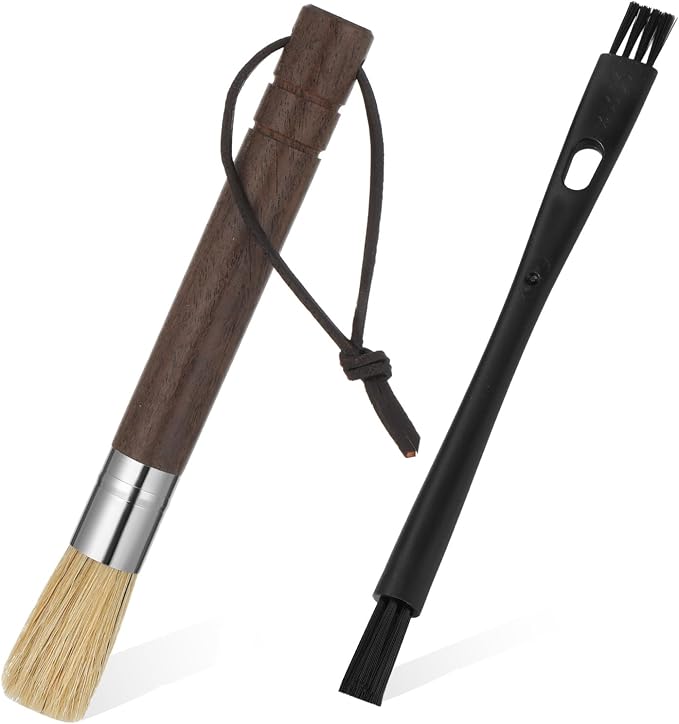 2 Pack Espresso Machine Brush Cleaner Tool Coffee Grinder Cleaning Brush - Image 8