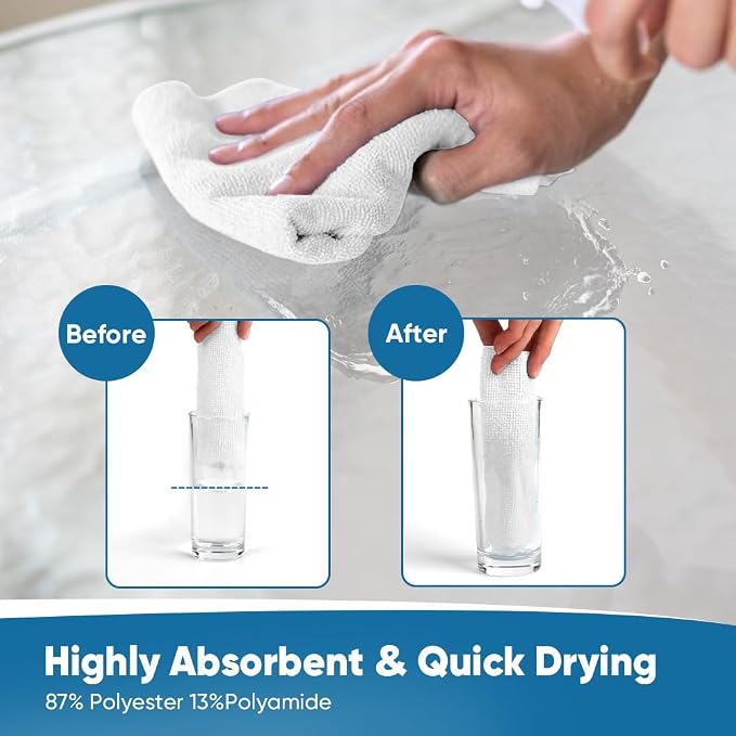 Orighty Microfiber Cleaning Cloths, 75 Sheets Shop Towels, Reusable Paper - Image 5