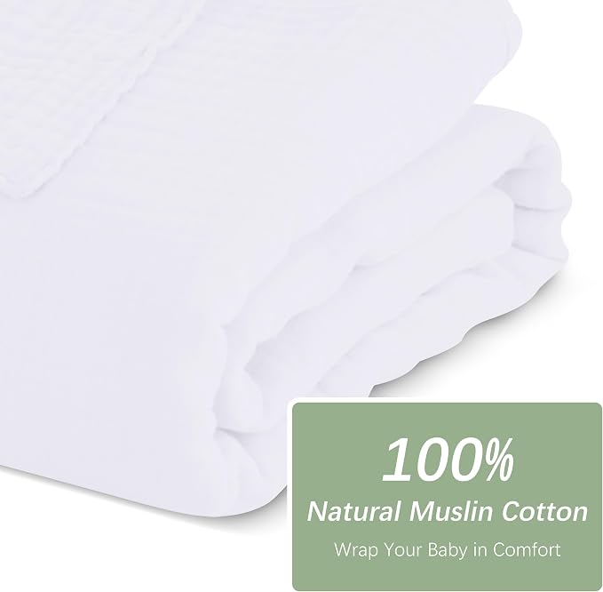 SWEET DOLPHIN Muslin Baby Bath Towels Blanket - Image 4