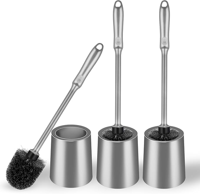 Toilet Brush and Holder 3 Pack by AONEZ