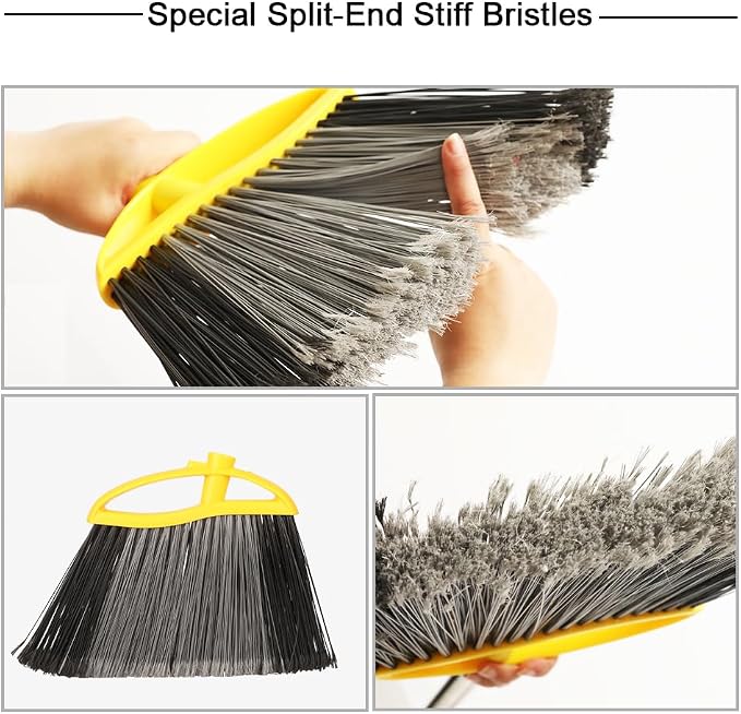3-Pack Indoor Outdoor Broom Set - Image 8