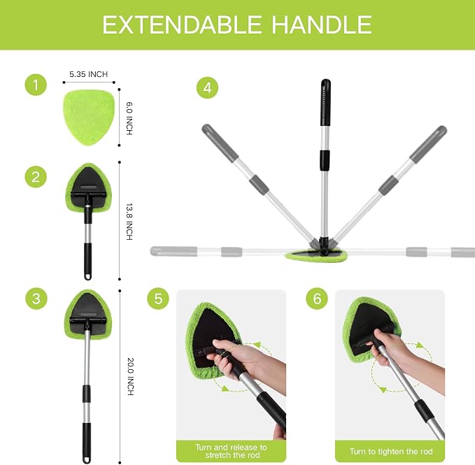 10pcs Windshield Cleaner Tool, Car Window Cleaning Wash Kit - Image 5