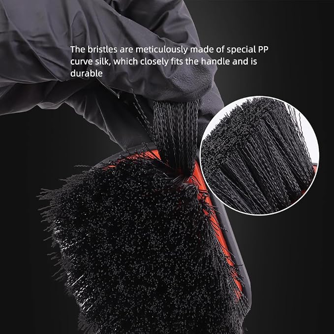 SPTA Tire Brush, Carpet Cleaning Brush, Carpet Cleaning Brush, Stiff Synthetic - Image 4