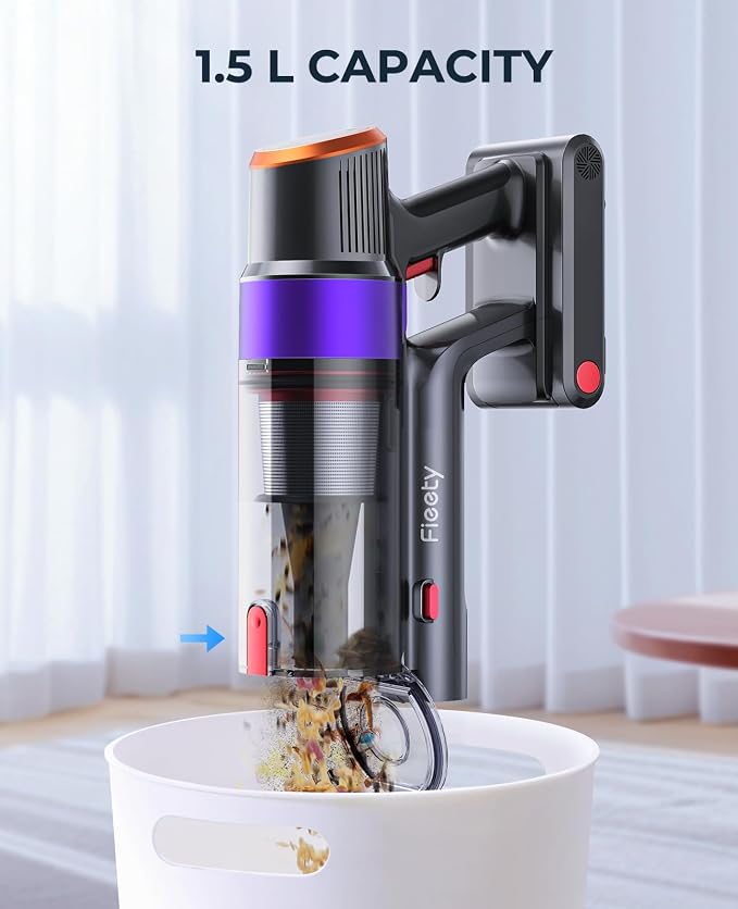 Fieety Cordless Vacuum Cleaner, 550W 45KPA Cordless Stick Vacuum Cleaner - Image 7