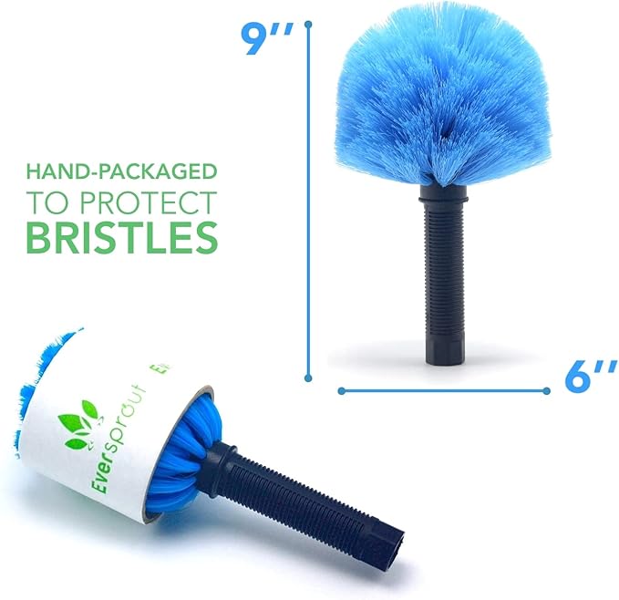 EVERSPROUT Twist-On Cobweb Duster | Hand Packaged to Protect Bristles | Indoor - Image 3
