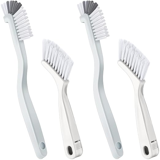 Patelai 4 Pieces Cleaning Brush Sets Small Scrub Brush Household Use by Patelai