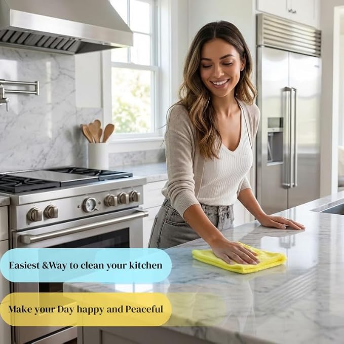 6‑Pack Microfiber Cleaning Cloths – Reusable, Lint‑Free Multi‑Color Towels - Image 2