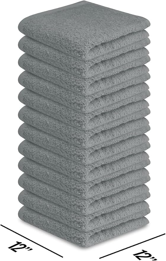 Softolle 100% Cotton Washcloths 60 Pack Soft, Highly Absorbent Washcloth - Image 3