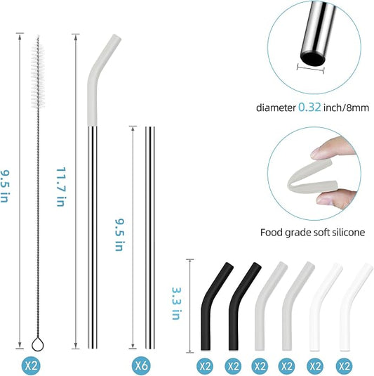 30 oz Stainless Metal Straws for 30 oz Stanley Tumbler - Image 2