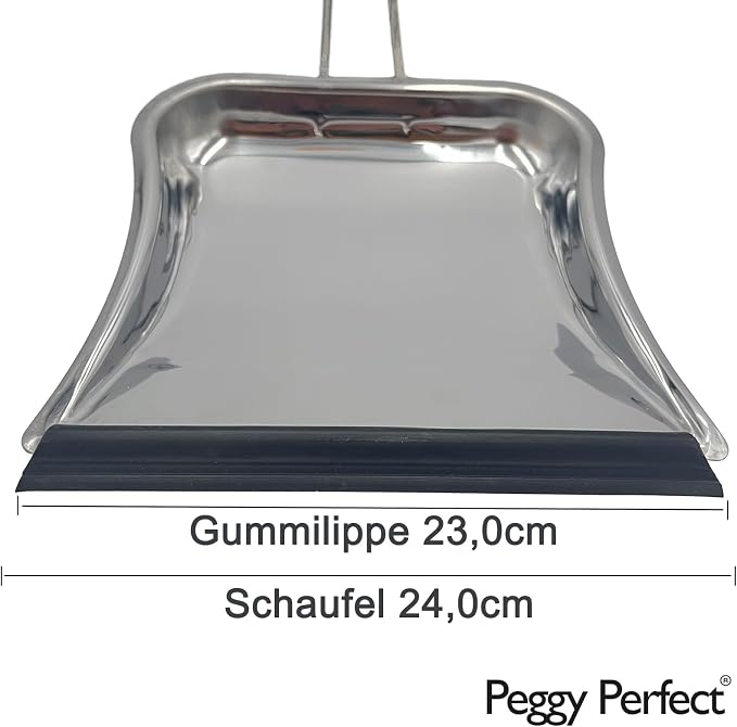 Premium Broom Set with Beech Wood Broom, Stainless Steel Dustpan and Pointed - Image 4