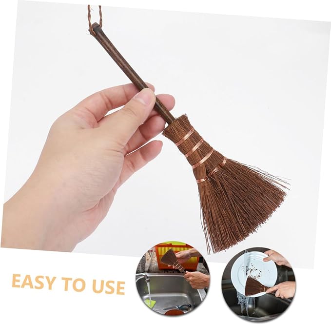 2pcs Hair Removal Broom for Carpet Hard Floors Mini Sweeper Broom Set for Pet - Image 7