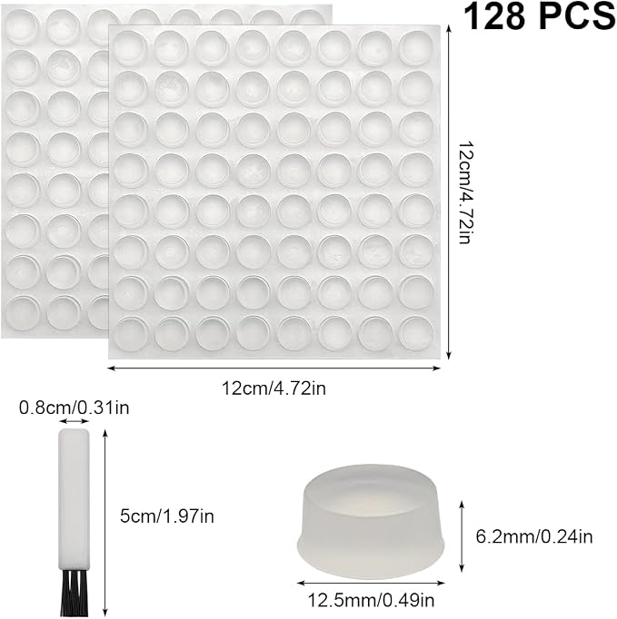128 PCS Raised Keyboard Stickers - Image 2