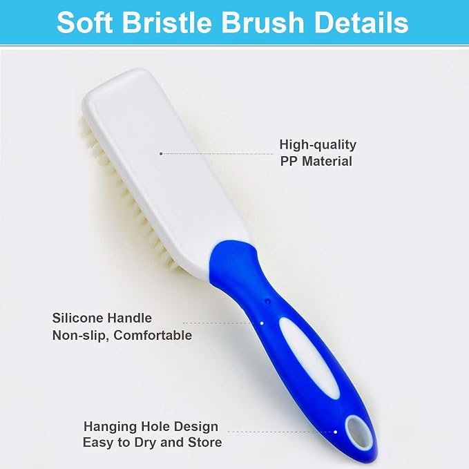 3 Pack Laundry Scrub Brush Shoe Laundry Stain Brush - Image 2