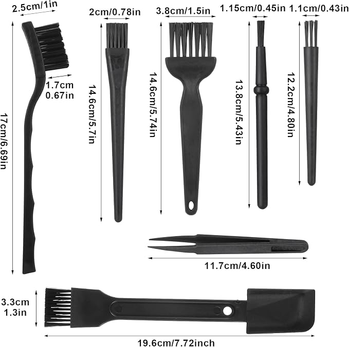 7pcs Mini Keyboard Cleaning Kit, Ymapinc Anti Static Keyboard Brush/Dust Brush - Image 2