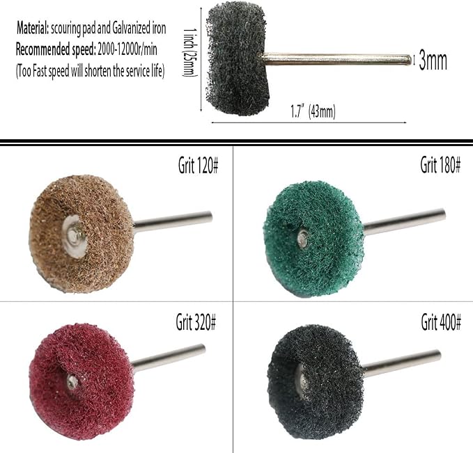 50pcs Abrasive Buffing Polishing Wheel Set - Image 2