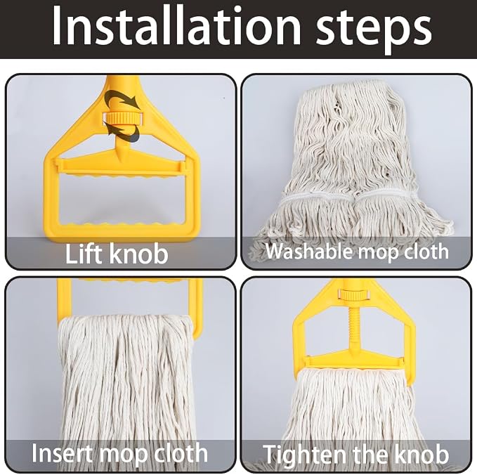 Heavy Duty Commercial Wet String Mop - Image 6