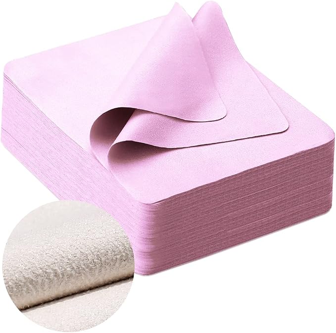 100 PCS Glasses Clean Cloth Suede, Lens Clean Cloth by iGeyzoe