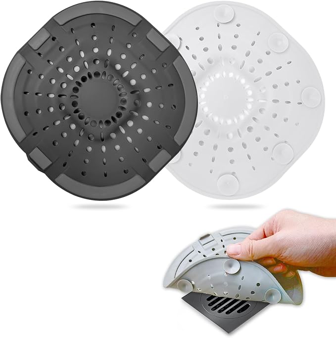 Hair Drain Catcher, Square Drain Cover by Bovinde