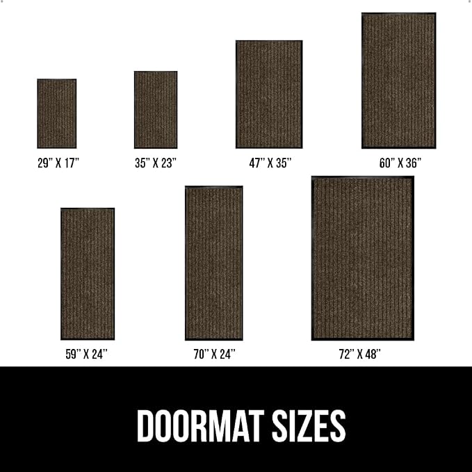 GORILLA GRIP Traffic Guard Door Mat, 2 Pack, Heavy Duty Waterproof Doormat - Image 6