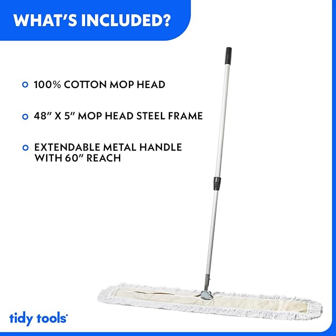 Commercial Dust Mop – 48 Inch Floor Sweeper - Image 4