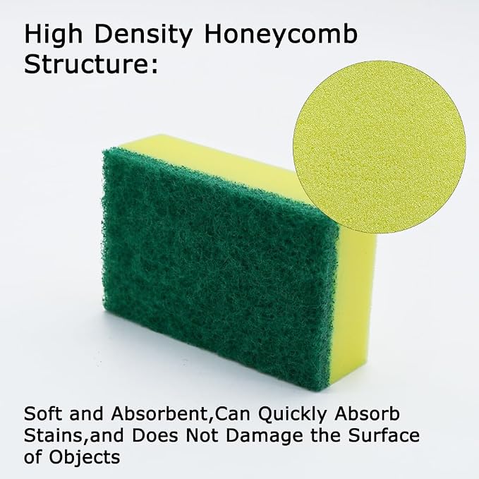 Kitchen Cleaning Sponge, Heavy Duty Non-Scratch Sponge - Image 6