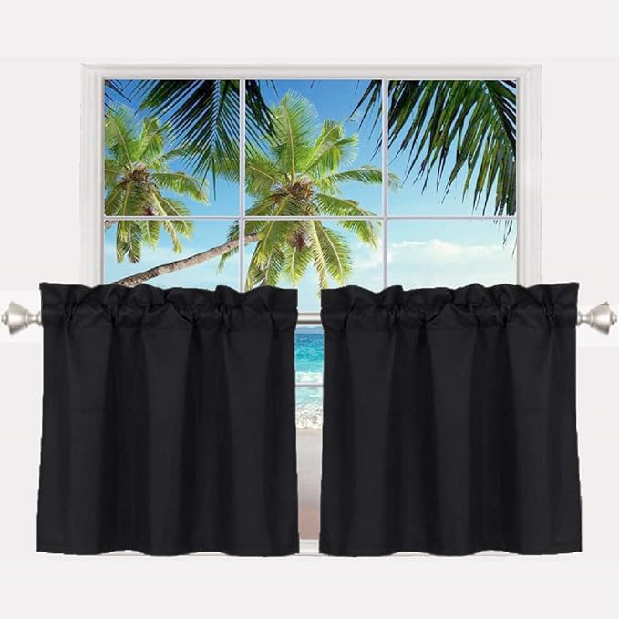 Pickluc 24 Inch Long Tier Curtains by PICKLUC
