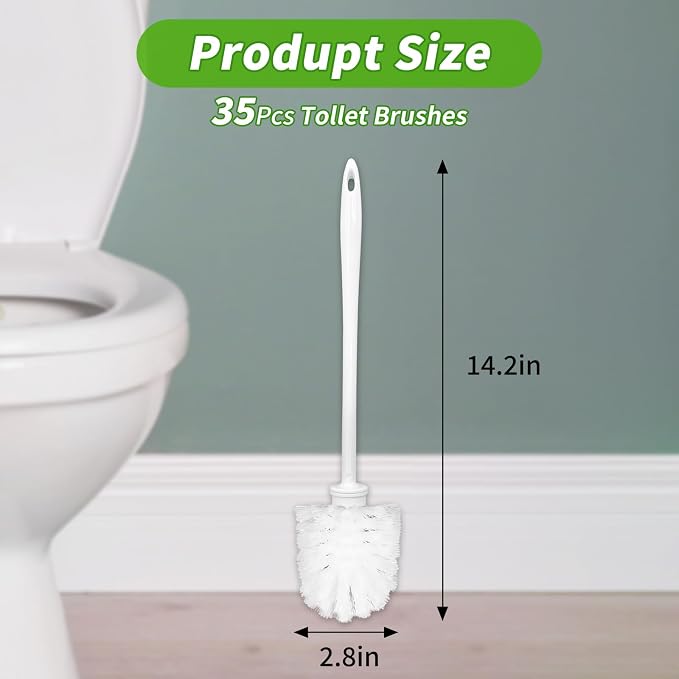 35pcs Toilet Brushes Pack Toilet Brush Only Long Toilet Brush Heavy Duty Toilet - Image 4