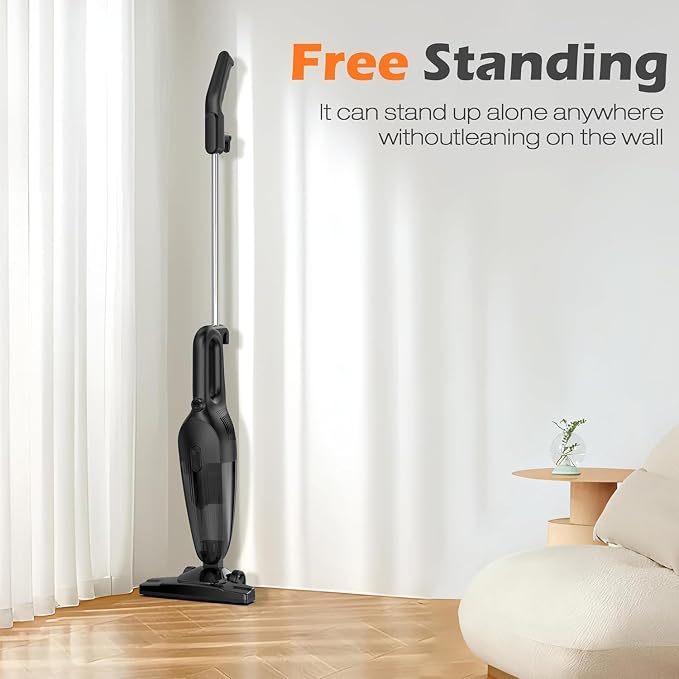 Zefiro 600W 28kpa Small Corded Stick Vacuum, 16Ft Corded Handheld Vacuum - Image 8