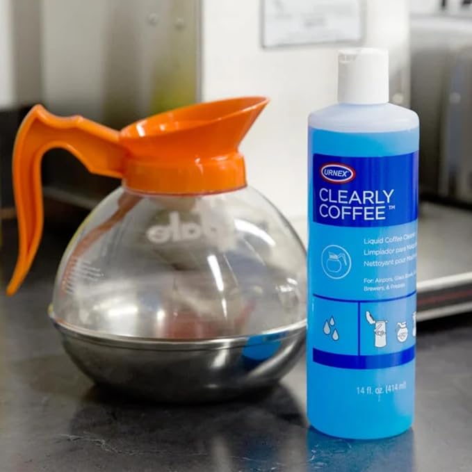 Urnex Clearly Coffee Pot Cleaner 14 Ounce French Press Liquid Cleaner - Image 4