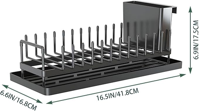 Cup Drying Rack Dish Drying Water Bottle Dryer Rack Long Kitchen Sink Counter - Image 2