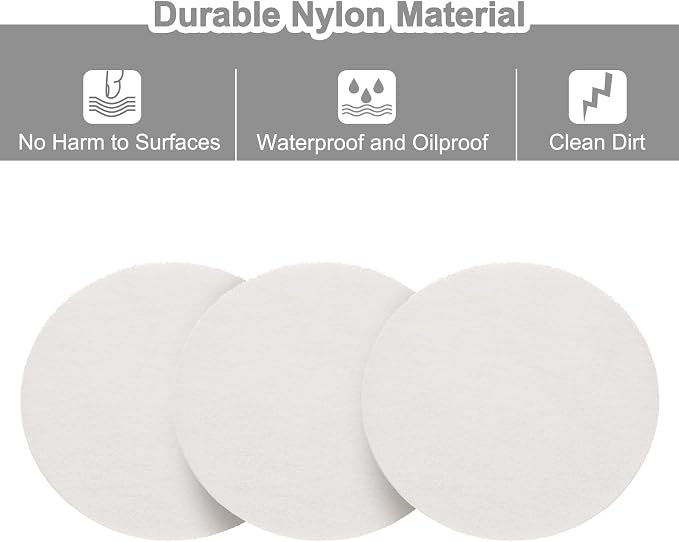 uxcell 10 Pcs 4 Inch Nylon Hoop Scrubbing Pad 2000 Grits Scrubber Scouring Pads - Image 3