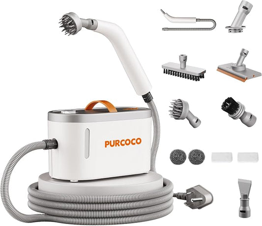 Pressurized Steam Cleaner Handheld 6 Multi-Surface Attachments small Mini Steam by Unknown