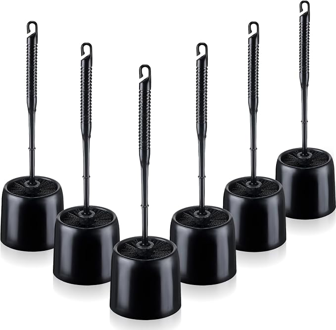 Roshtia 6 Sets Toilet Brush and Holder Set by Roshtia