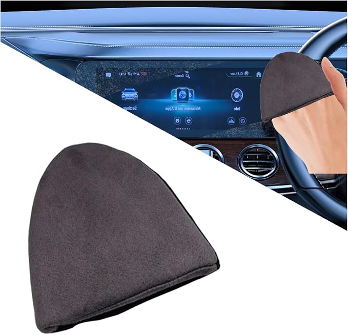 Triangle Car Touch Screen Cleaner Cloth, Microfiber Cleaning Pad Car Cleaning by KITUREK