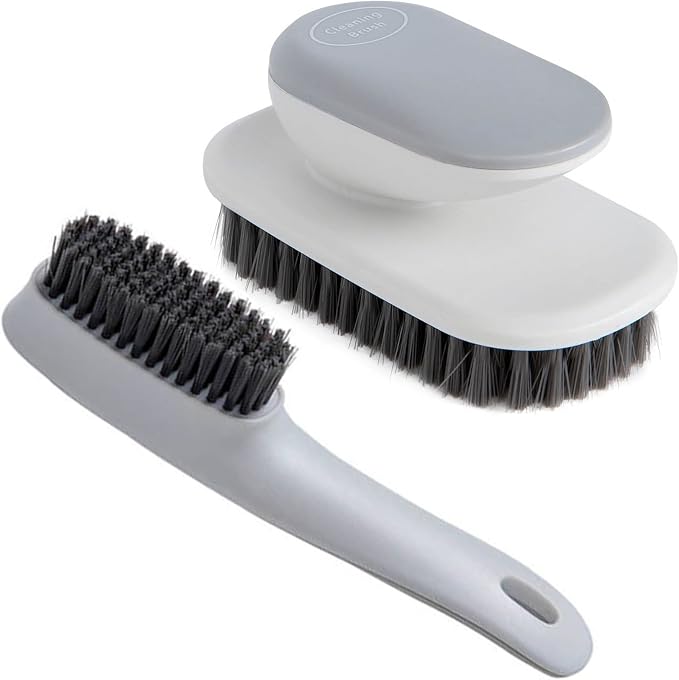 Laundry Scrub Brush 2 Pack Soft Bristle Brush Cleaning Brush by Selaurel