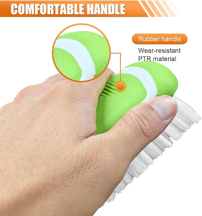 Car Carpet and Upholstery Cleaning Brush, Stiff Bristle Car Detailing Carpet - Image 4