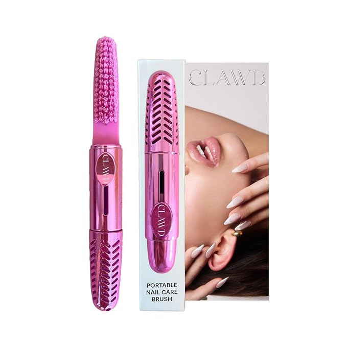 CLAWD Nail Brush for Cleaning Fingernails | Soft Bristle Portable Travel Nail - Image 9