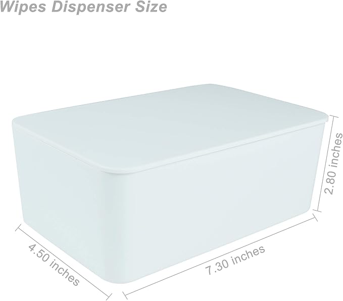 Diaper Wipes Dispenser, Tissue Storage Box Case, Wet Wipe Dispenser Holder - Image 2