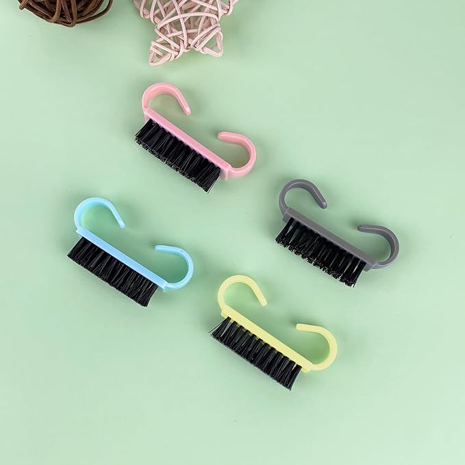 4 Pack Nail Brushes for Cleaning Fingernails, Travel Size Hand Scrub Cleaning - Image 6