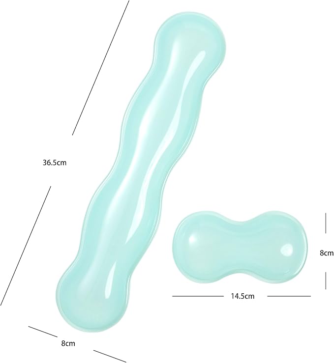 Gel Keyboard and Mouse Wrist Rest Set – Clear Wrist Rest - Image 8