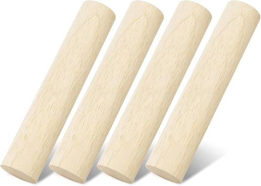 6 Inch Small Wooden Rolling Pin, Wooden Rolling Pin Set by Unknown