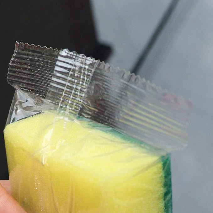 Sponge Individually Wrapped，Kitchen Dishwashing Sponge Scouring Pad Dishcloth - Image 3