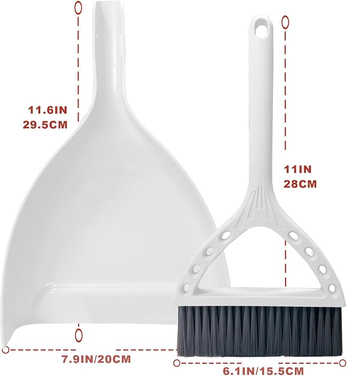 Mini Broom and Dustpan Set Small Dust pan and Brush Set Perfect - Image 7