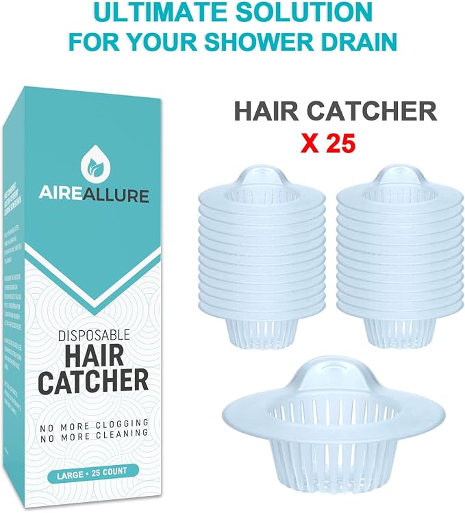25 Pack, Hair Catcher for Bathroom Sink or Bathtub - Image 3